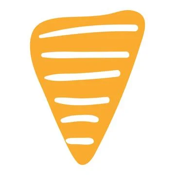 Triangular flag, bunting isolated 库存插图