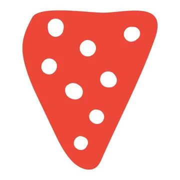 Triangular flag, bunting isolated 库存插图