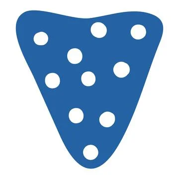 Triangular flag, bunting isolated 库存插图