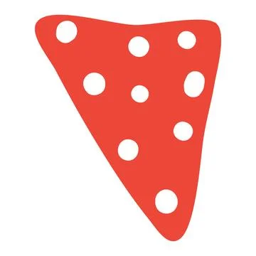 Triangular flag, bunting isolated 库存插图