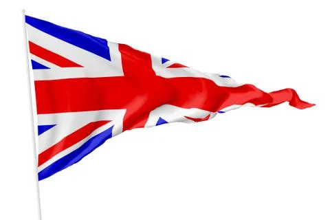 Triangular flag of United Kingdom Stock Illustration