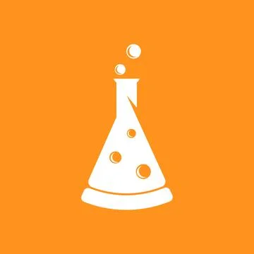 A triangular flask in the image of a slice of pizza or cheese Stock Illustration