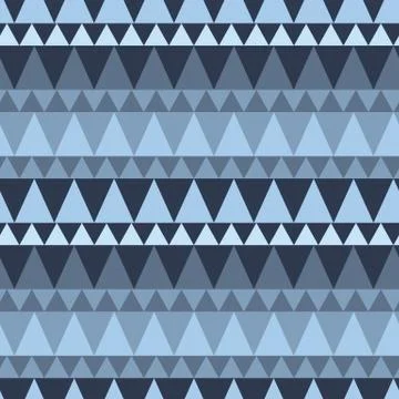 Triangular forest mountain seamless pattern Illustrazione stock