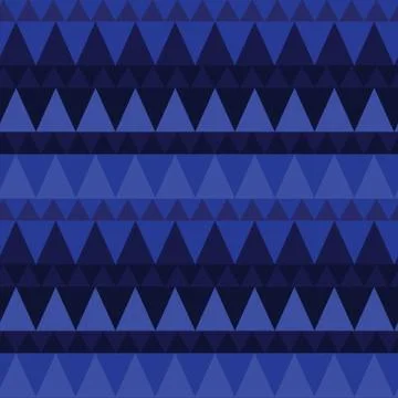 Triangular forest mountain seamless pattern Stock Illustration