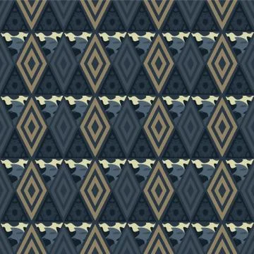 Triangular funky seamless pattern Stock Illustration