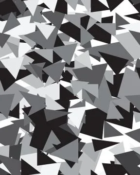 Triangular geometric abstract seamless pattern. Illustrazione stock