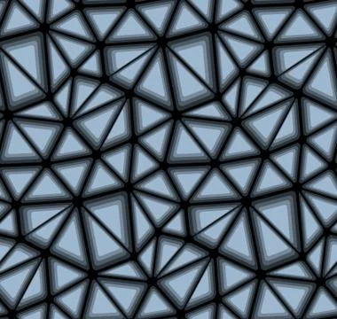 Triangular Geometric Mosaics, Vector Seamless Background Pattern Illustrazione stock