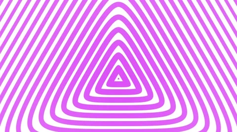 Triangular Geometric radial hypnotic background endless loop pink Stock Footage 57514315