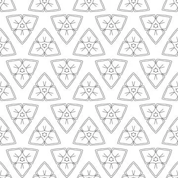Triangular geometric shapes geometric seamless pattern Illustrazione stock