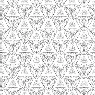 Triangular geometric shapes geometric seamless pattern Illustrazione stock
