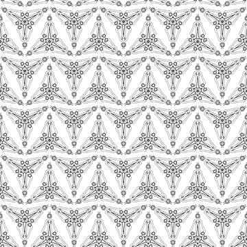 Triangular geometric shapes geometric seamless pattern Stock Illustration