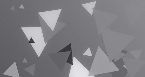 Triangular geometric shapes in monochrome Stock Illustration