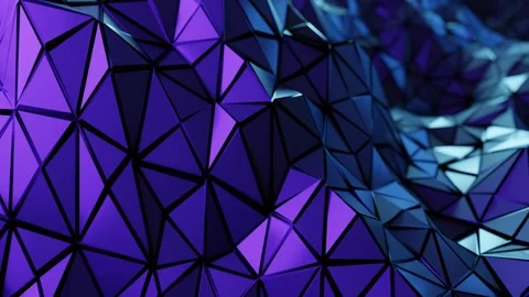 Triangular geometric waves abstract background Video stock 266746583
