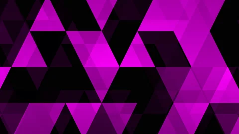 Triangular Grid of Bright Triangles Moving Away Stock Footage 139736386
