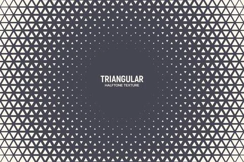 Triangular Halftone Texture Vector Geometric Technology Abstract Background Stock Illustration