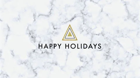 Triangular Holidays: Marble White Minimalism Stock Footage 247105925