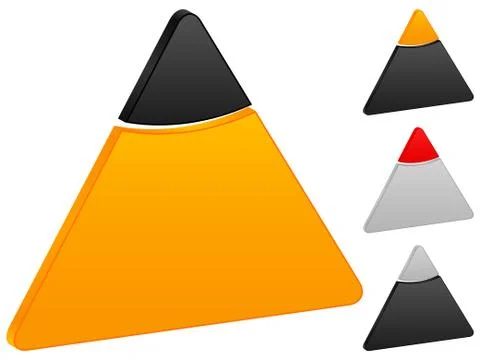 Triangular icon Stock Illustration
