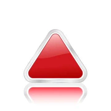 Triangular icon red 2 Stock Illustration
