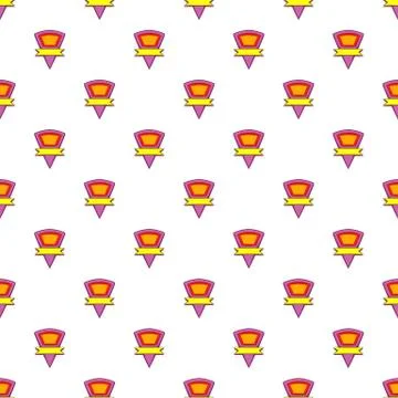 Triangular label pattern, cartoon style イラスト素材