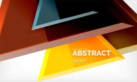 Triangular low poly background design, multicolored triangles 스톡 일러스트