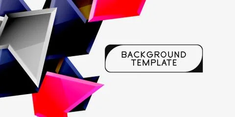 Triangular low poly background design, multicolored triangles. Vector イラスト素材