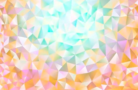 Triangular low poly, pink, blue, soft, glow, mosaic pattern background, Vecto 库存插图