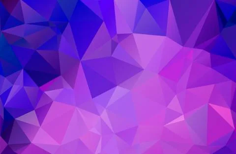 Triangular low poly, pink, red, soft mosaic pattern background, Vector polygo Illustrazione stock