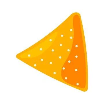 Triangular Mexican Nachos Chips 库存插图