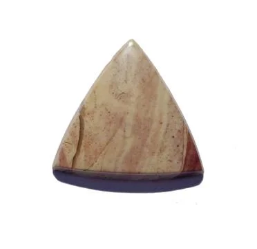 Triangular mineral Gemstone. Shiny, layered 스톡 사진