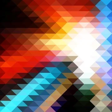 Triangular Mosaic Background Stock Illustration