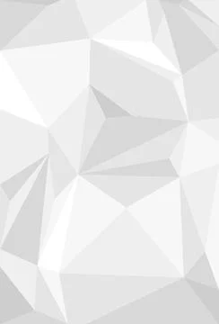 Triangular mosaic. Polygonal light white and gray background. Stock Illustration