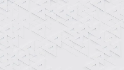 Triangular moving geometric pattern, triangle polygon shapes 3d animation Stock Footage 161593165