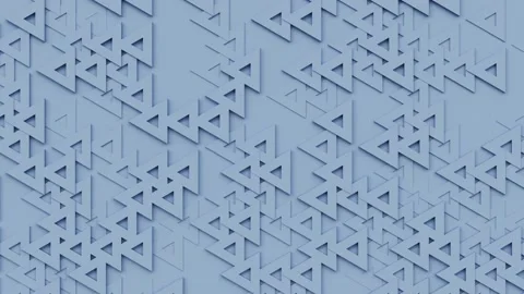 Triangular moving geometric pattern, triangle polygon shapes 3d animation Stock Footage 162120050
