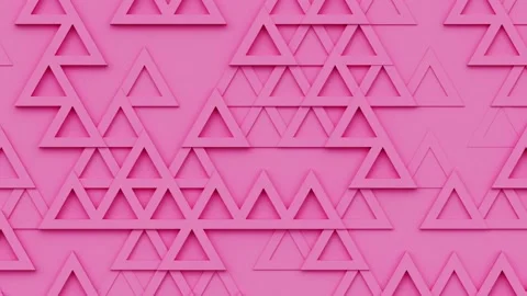 Triangular moving geometric pattern, triangle polygon shapes 3d animation Stock Footage 162575951