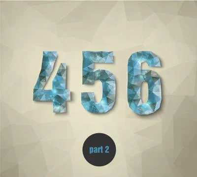 Triangular multicolored alphabet Stock Illustration