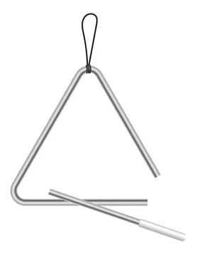 Triangular musical instrument vibrating at different frequencies from the b.. 스톡 일러스트