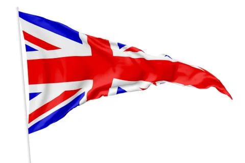 Triangular national flag of United Kingdom 스톡 일러스트