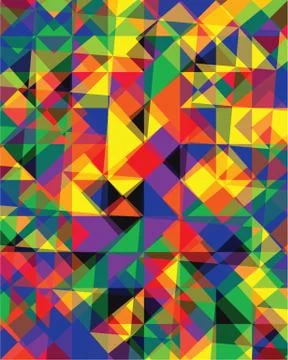 Triangular  or square geometric abstract seamless pattern Stock Illustration