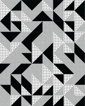 Triangular  or square seamless pattern Stock Illustration