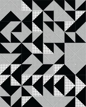 Triangular  or square seamless pattern Stock Illustration