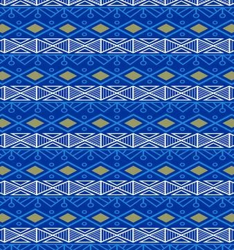 Triangular orange and round ethnic pattern maroon color base Stock Illustration