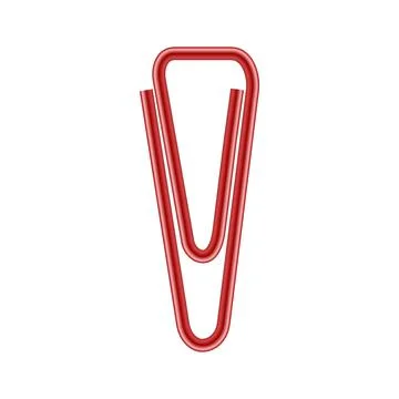 Triangular paper clip icon, realistic style イラスト素材