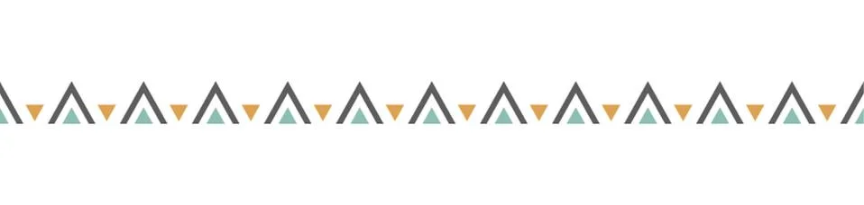 Triangular Pattern Border Design Stockillustratie