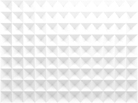 Triangular pattern, front view. 3d render Stock Illustration