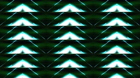 Triangular pattern with luminous lines. Motion. Kaleidoscopic pattern of Stock Footage 158326775