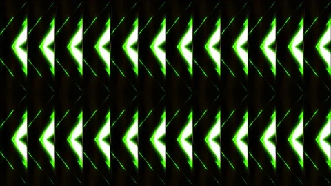Triangular pattern with luminous lines. Motion. Kaleidoscopic pattern of Stock Footage 158385640