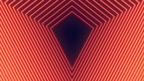 Triangular pattern of red and orange lines Stock Footage 254158707