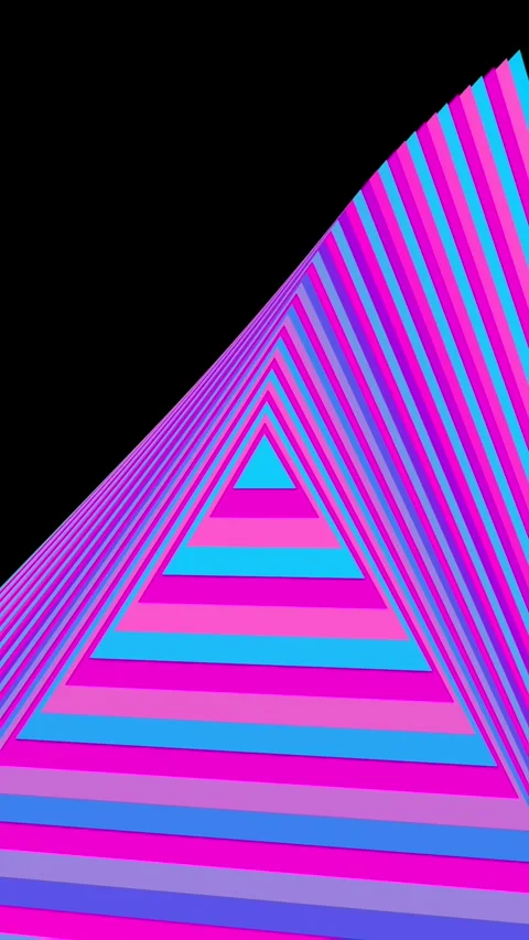 Triangular Patterns Looping Animation. Vertical Background Stock Footage 263686765