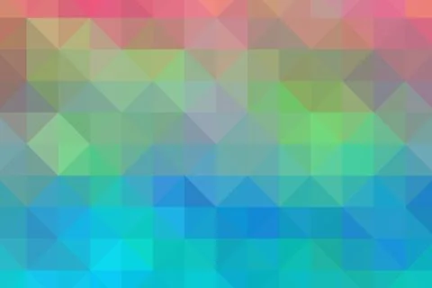 Triangular pixelation. Multi-colored pixel background. Stock Illustration