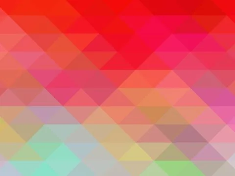 Triangular pixelation. Multi-colored pixel background. Stock Illustration